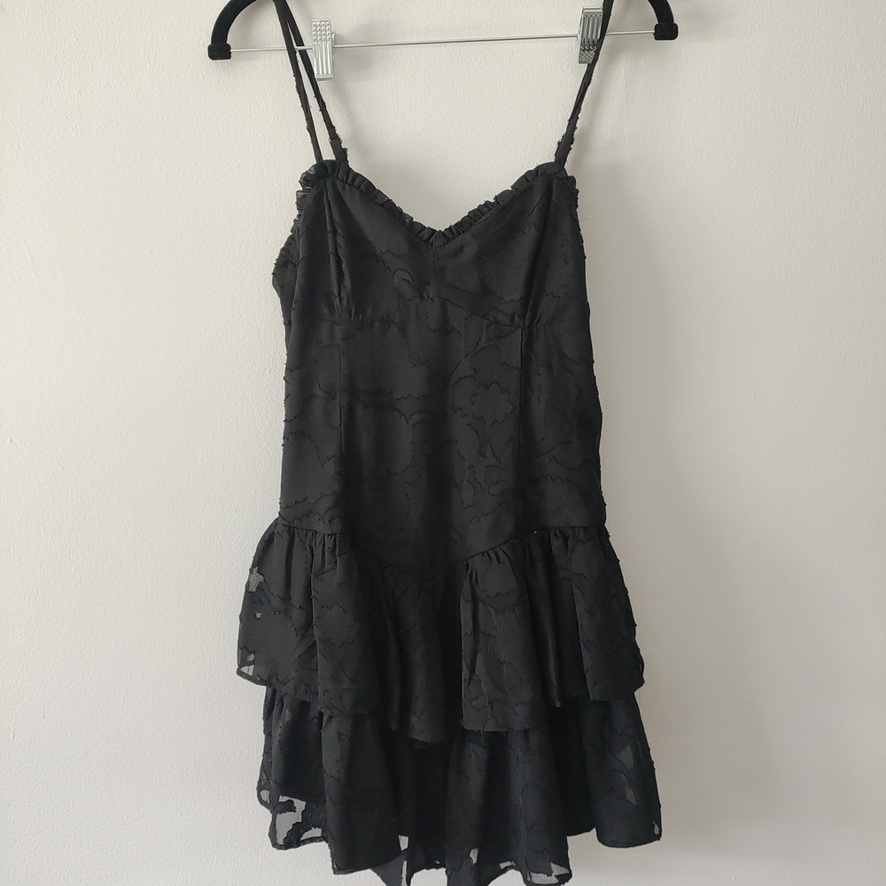 Wild Fable Black Layered Mini Dress
